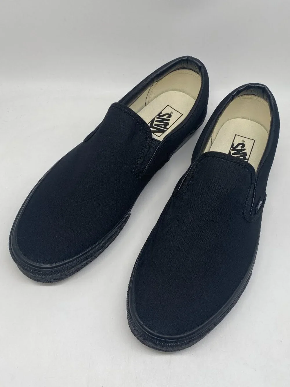 VANS CLASSIC SLIP-ON ALL BLACK US MEN SIZE 11.5